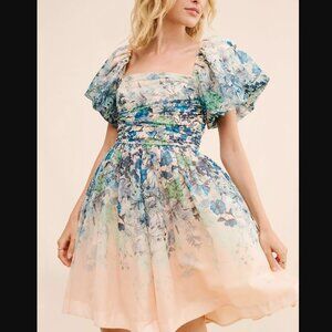 Let Me Be Flo Ruched Mini Dress Size 8